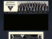 Tablet Screenshot of perfectharmonychorus.org
